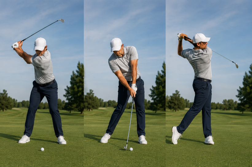 golfer-shoulder-turn-swing-sequence-on-golf-course